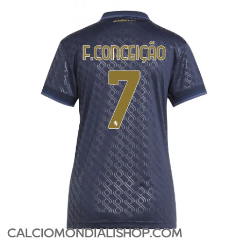 Maglie da calcio Juventus Francisco Conceicao #7 Terza Maglia Femminile 2024-25 Manica Corta